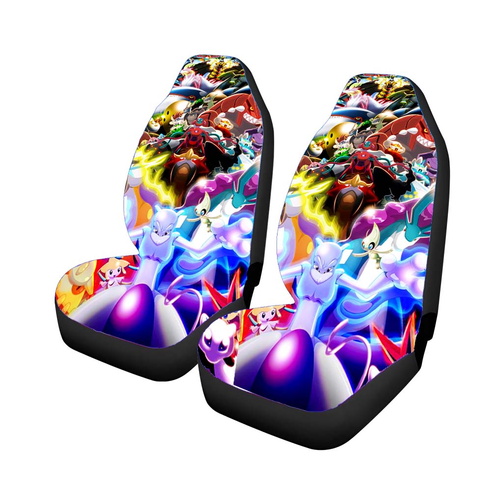 Pokemon Collection Of Neon Time Car Seat Covers