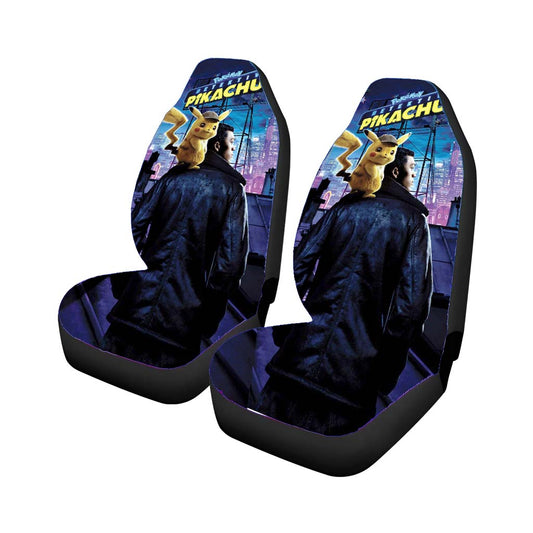 Pokemon Detektiv Pikachu Poster Movie Car Seat Covers Universal Fit