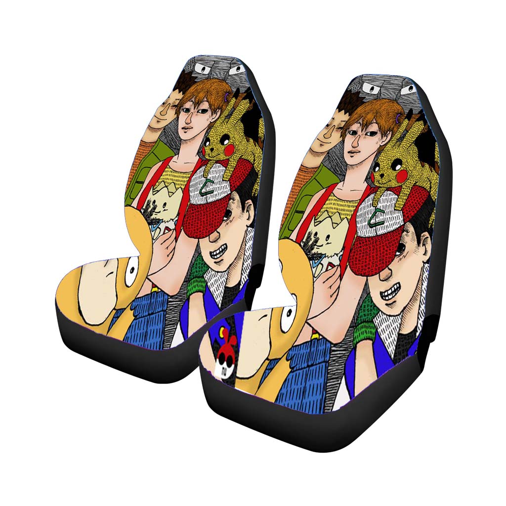Pokemon Drawing Car Seat Covers