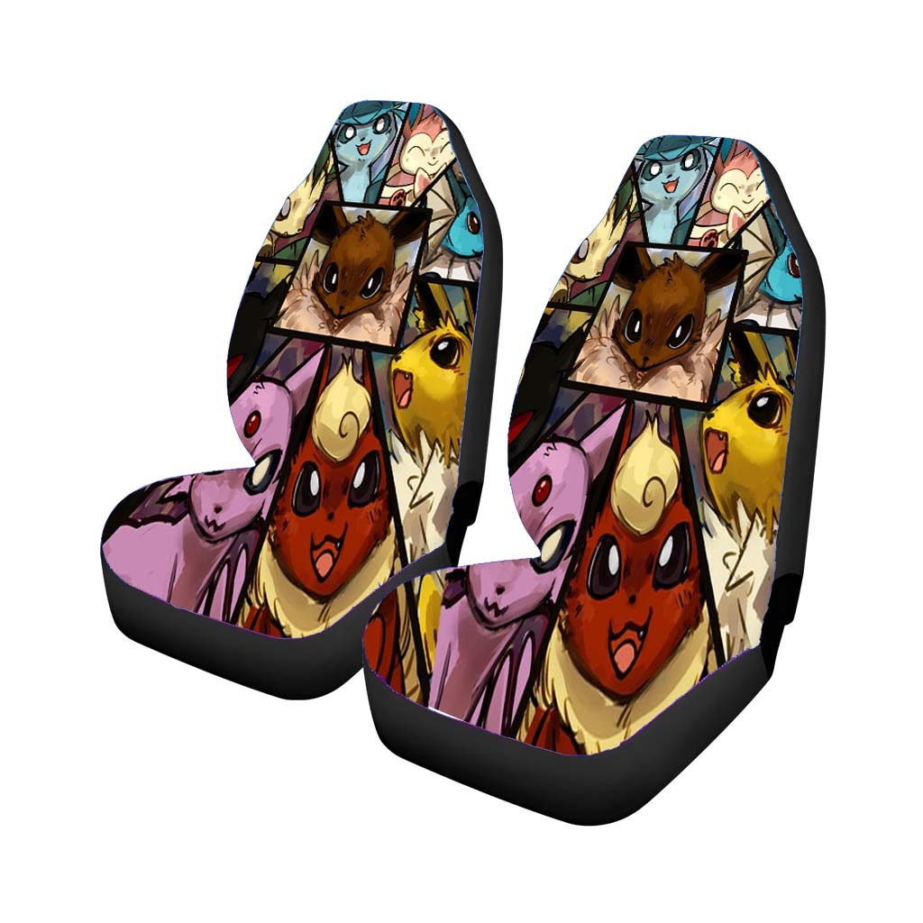 Pokemon Eevee Collage Car Seat Covers