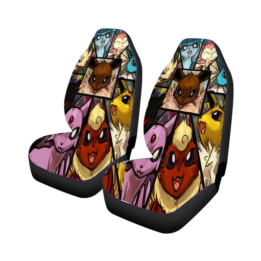 Pokemon Eevee Collage Car Seat Covers Universal Fit