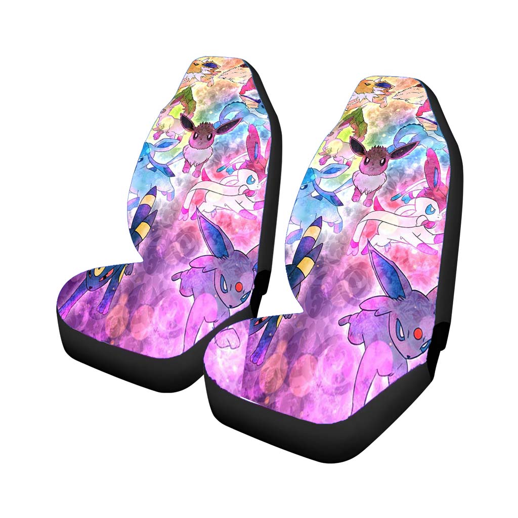 Pokemon Eevee Collections Illustrations Car Seat Covers