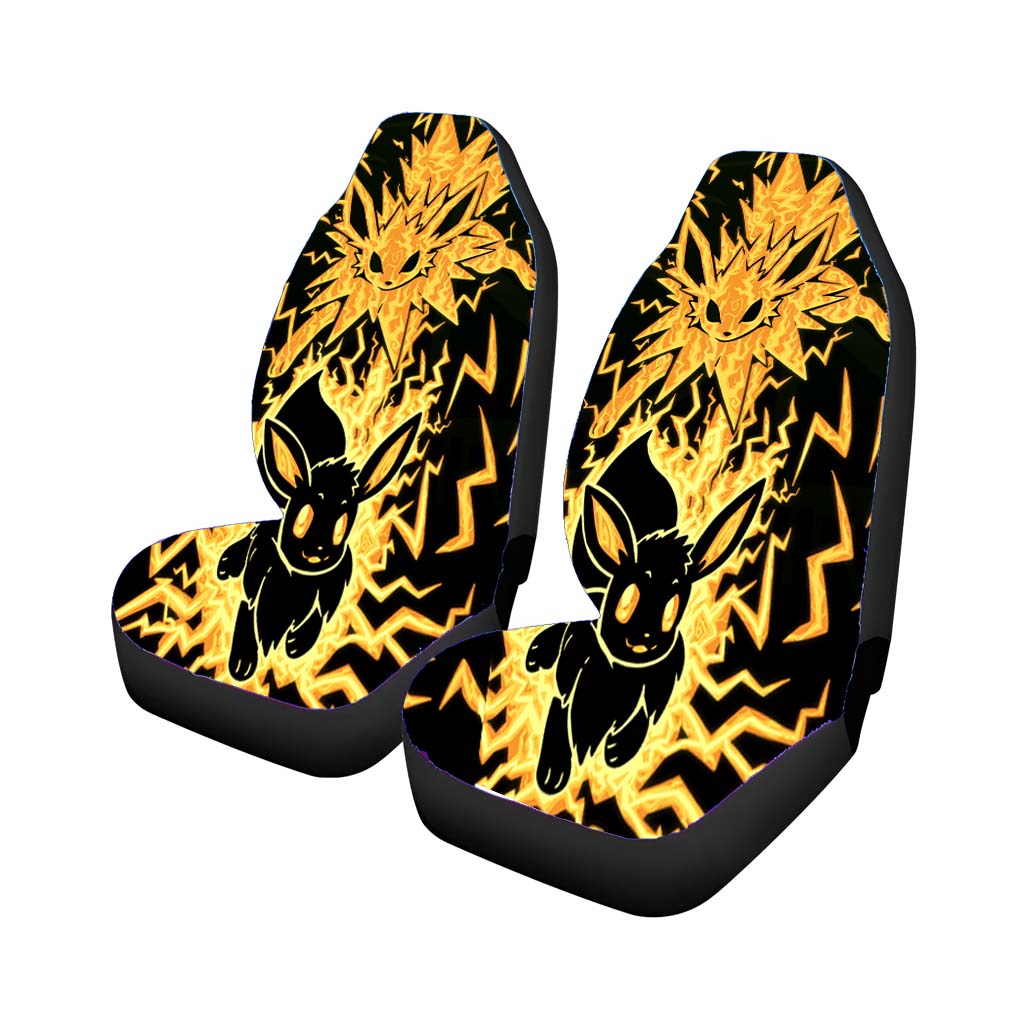 Pokemon Evolution Eevee To Jolteon Car Seat Covers