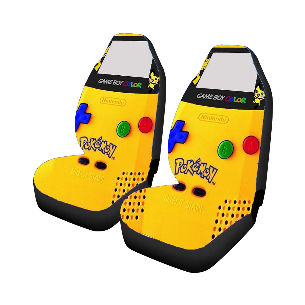 Pokemon Game Boy Color Pikachu Car Seat Covers