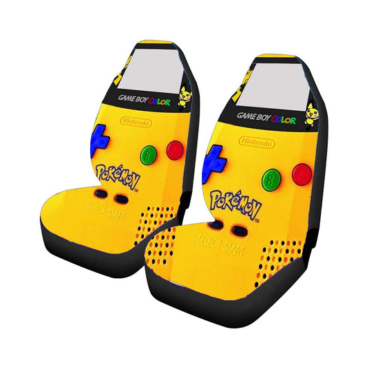 Pokemon Game Boy Color Pikachu Car Seat Covers Universal Fit