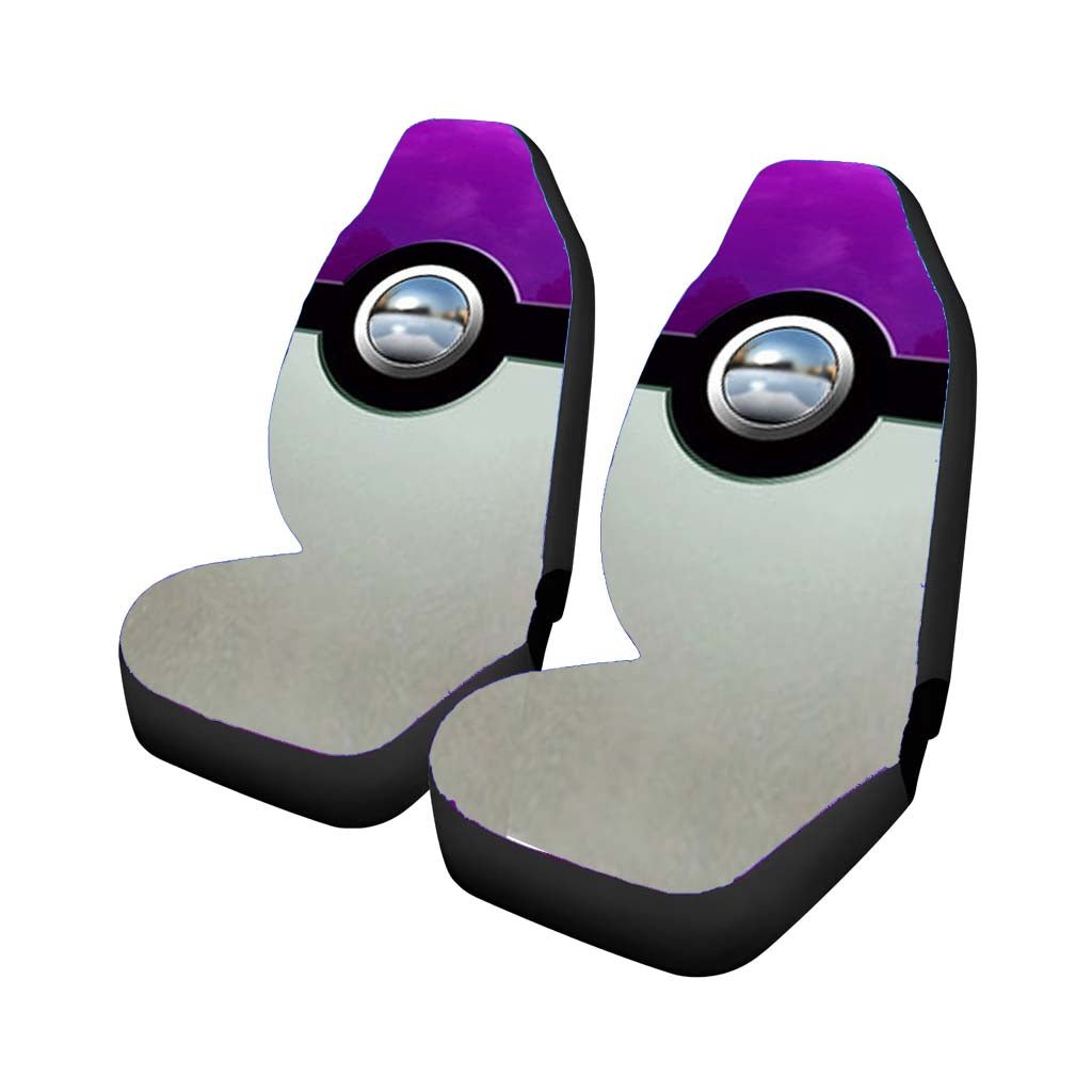 Pokemon Gengar Purple Pokeball Car Seat Covers