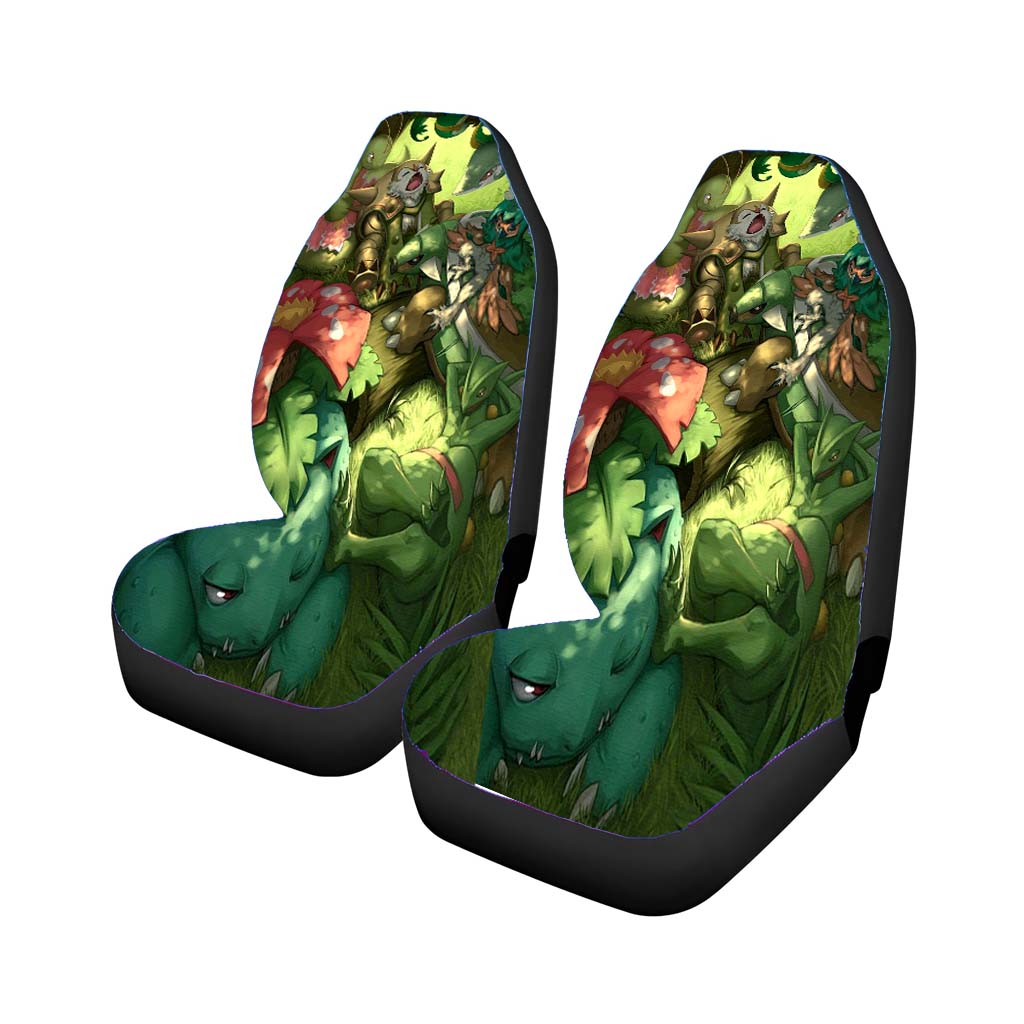 Pokemon Iniciales Tipo Planta Grass'S Starters Car Seat Covers