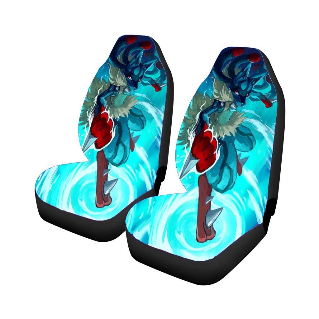 Pokemon Mega Lucario Car Seat Covers