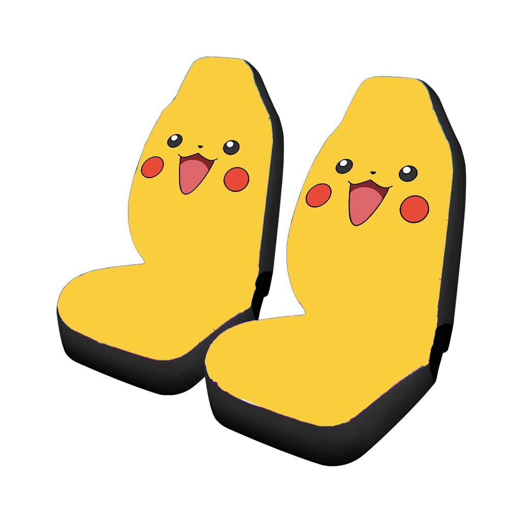 Pokemon Pikachu Happy Face Car Seat Covers
