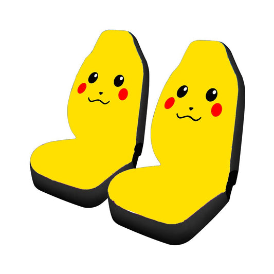 Pokemon Pikachu Vector Car Seat Covers Universal Fit