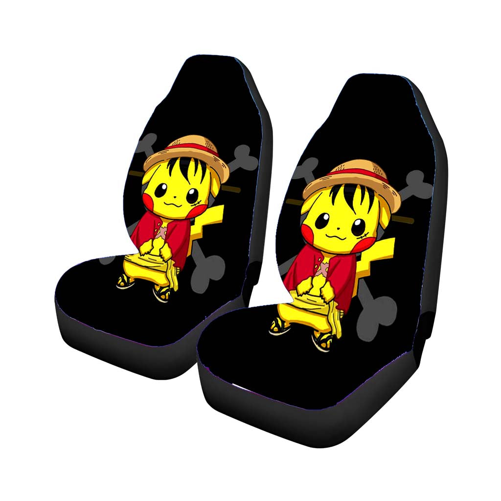 Pokemon Pikachu X One Piece Car Seat Covers