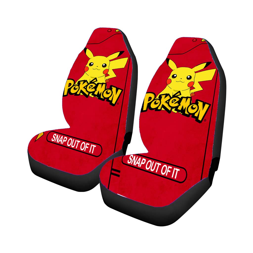 Pokemon Pokedex Pikacu Car Seat Covers
