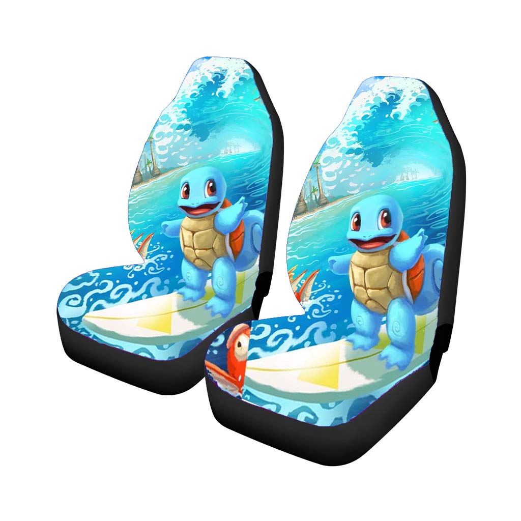 Pokemon Surfing Squirtle Car Seat Covers