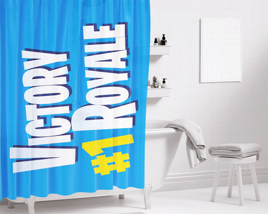 1 Victory Royale Bathroom Shower Curtain Fabric Waterproof | 66 X 72 Inch