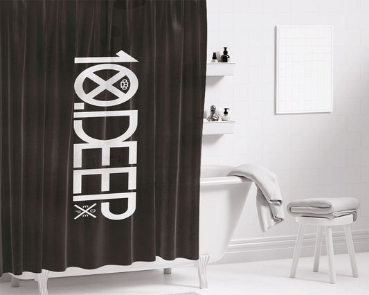 2 Bunz Melanin Poppin Aba Bathroom Shower Curtain Fabric Waterproof | 66 X 72 Inch