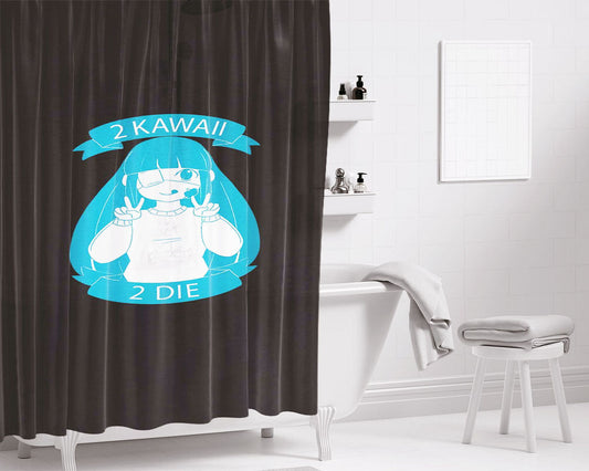 8 Bit Invasion Bathroom Shower Curtain Fabric Waterproof | 66 X 72 Inch