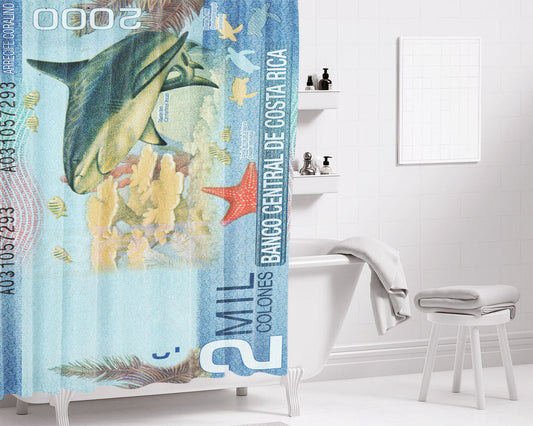 8 Bit Pixel Art City Bathroom Shower Curtain Fabric Waterproof | 66 X 72 Inch
