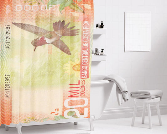 10 Ben Ten Green Wallpaper Bathroom Shower Curtain Fabric Waterproof | 66 X 72 Inch