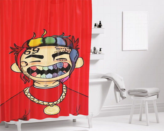 50Th Oakland Athletics Bathroom Shower Curtain Fabric Waterproof | 66 X 72 Inch
