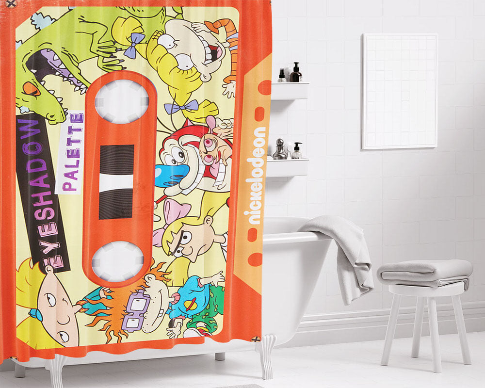 1976 Retro 70S Color Bathroom Shower Curtain Fabric Waterproof | 66 X 72 Inch