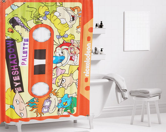 1976 Retro 70S Color Bathroom Shower Curtain Fabric Waterproof | 66 X 72 Inch