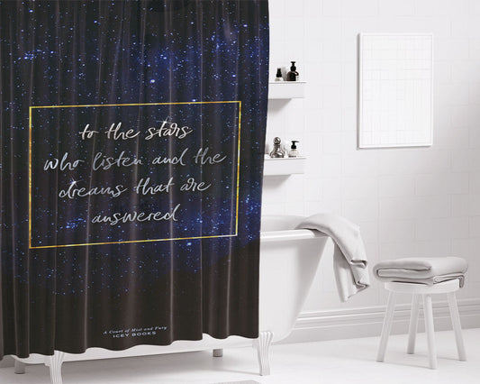 A Collection Of Planets In Space Bathroom Shower Curtain Fabric Waterproof | 66 X 72 Inch