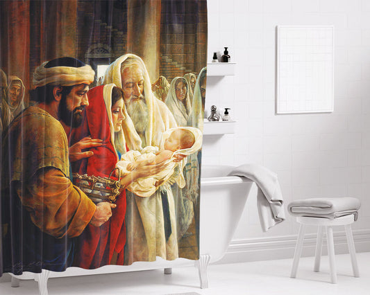 A Human Curosity Key Bathroom Shower Curtain Fabric Waterproof | 66 X 72 Inch