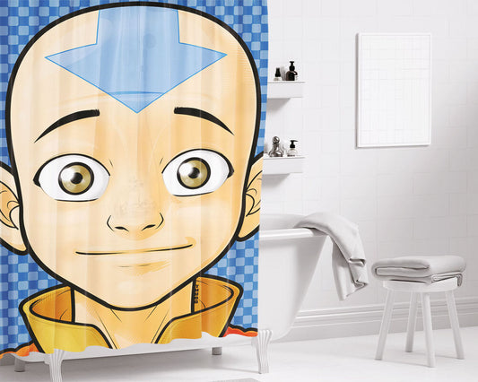 Aang Avatar Bathroom Shower Curtain Fabric Waterproof | 66 X 72 Inch