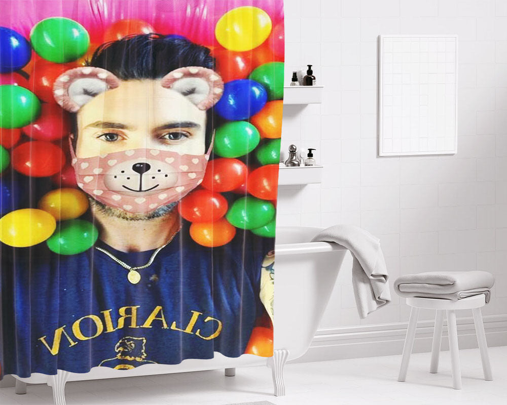 Adam Levine Bathroom Shower Curtain Fabric Waterproof | 66 X 72 Inch