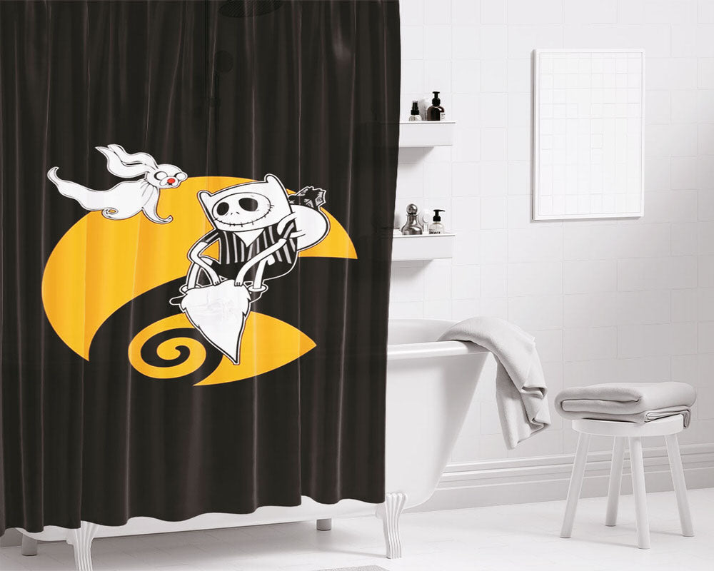 Adventure Nightmare Bathroom Shower Curtain Fabric Waterproof | 66 X 72 Inch