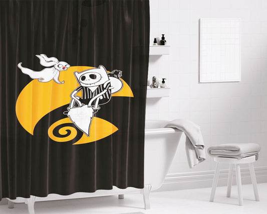 Adventure Nightmare Bathroom Shower Curtain Fabric Waterproof | 66 X 72 Inch