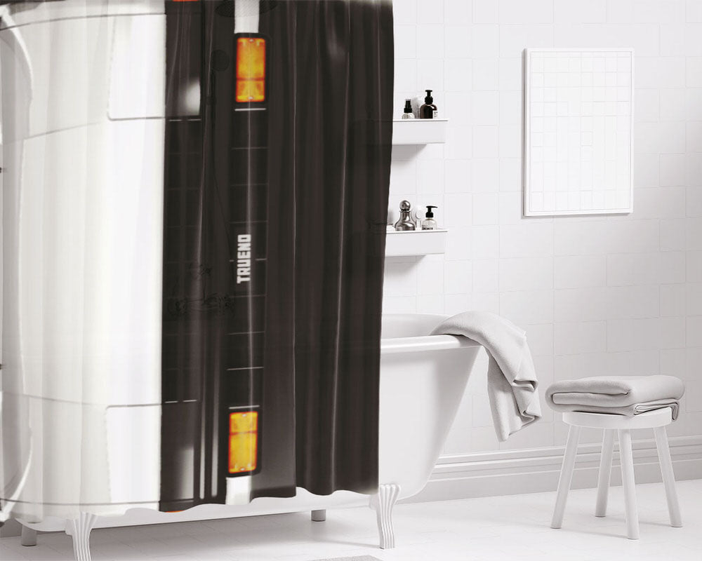 Ae86 Trueno Initial Bathroom Shower Curtain Fabric Waterproof | 66 X 72 Inch