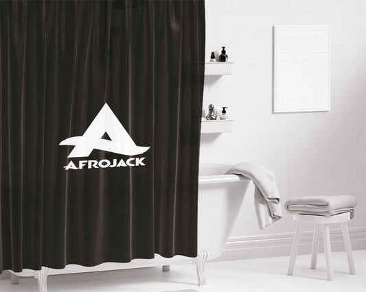 Afrojack Logo Bathroom Shower Curtain Fabric Waterproof | 66 X 72 Inch
