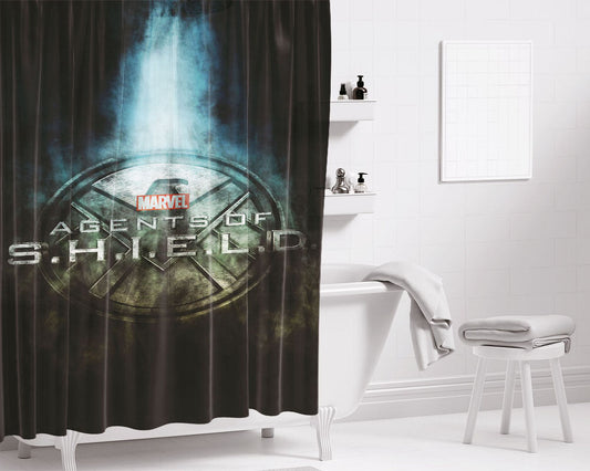 Agents Of Shield Series Bathroom Shower Curtain Fabric Waterproof | 66 X 72 Inch