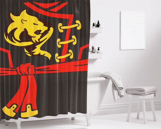 Airjitzu Kai Green Suit Ninjago Bathroom Shower Curtain Fabric Waterproof | 66 X 72 Inch