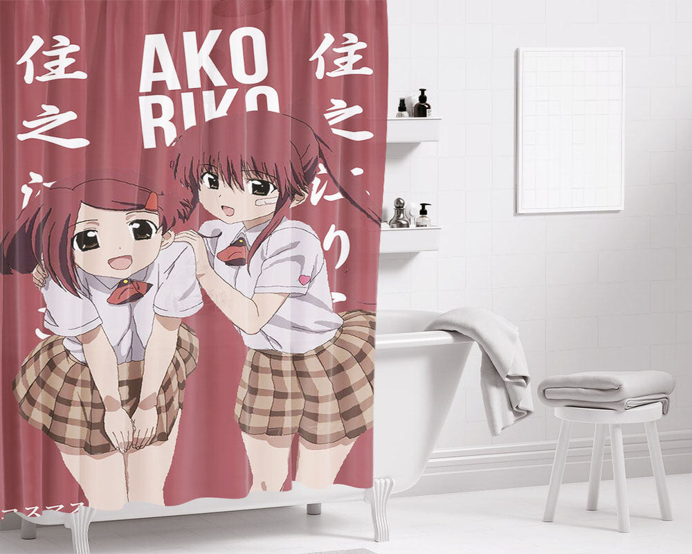 Ako And Riko Bathroom Shower Curtain Fabric Waterproof | 66 X 72 Inch