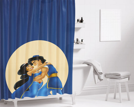 Aladin Wallpaper Iphone Bathroom Shower Curtain Fabric Waterproof | 66 X 72 Inch