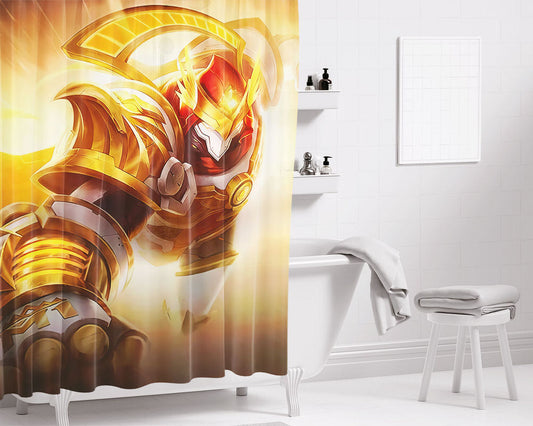 Aldous King Of Supremacy Skin Mobile Legends Bathroom Shower Curtain Fabric Waterproof | 66 X 72 Inch