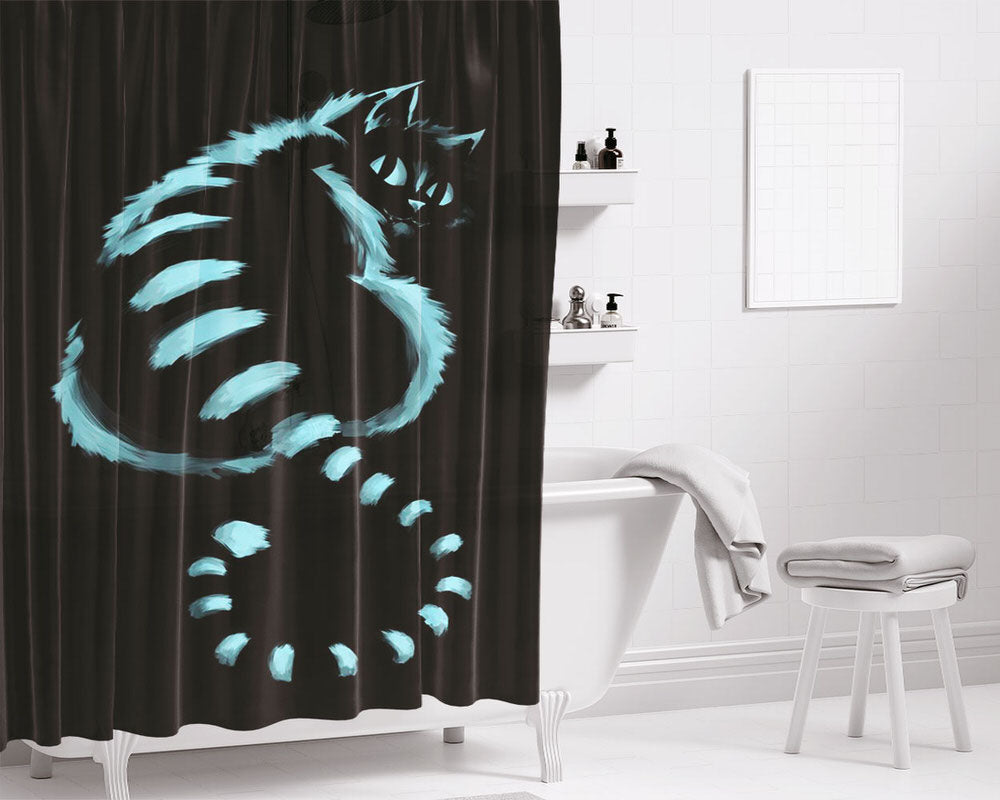 Alice Cheshire Bathroom Shower Curtain Fabric Waterproof | 66 X 72 Inch