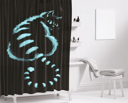 Alice Cheshire Bathroom Shower Curtain Fabric Waterproof | 66 X 72 Inch