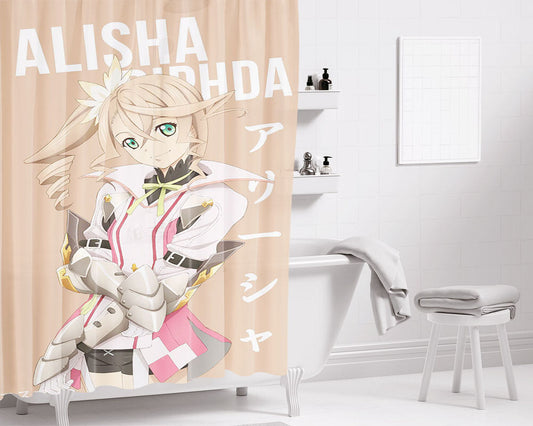 Alisha Diphda Tales Of Zestiria Doushi No Yoake Bathroom Shower Curtain Fabric Waterproof | 66 X 72 Inch