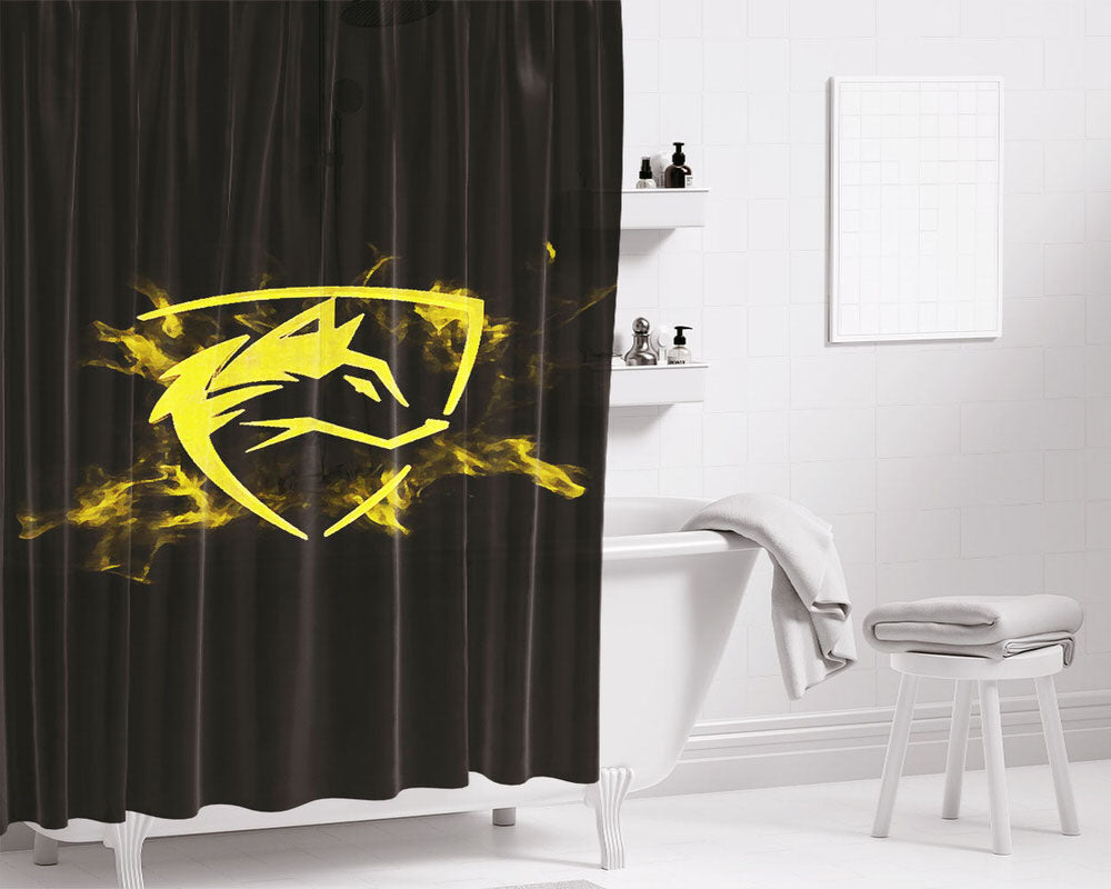 Alphaletics Bathroom Shower Curtain Fabric Waterproof | 66 X 72 Inch