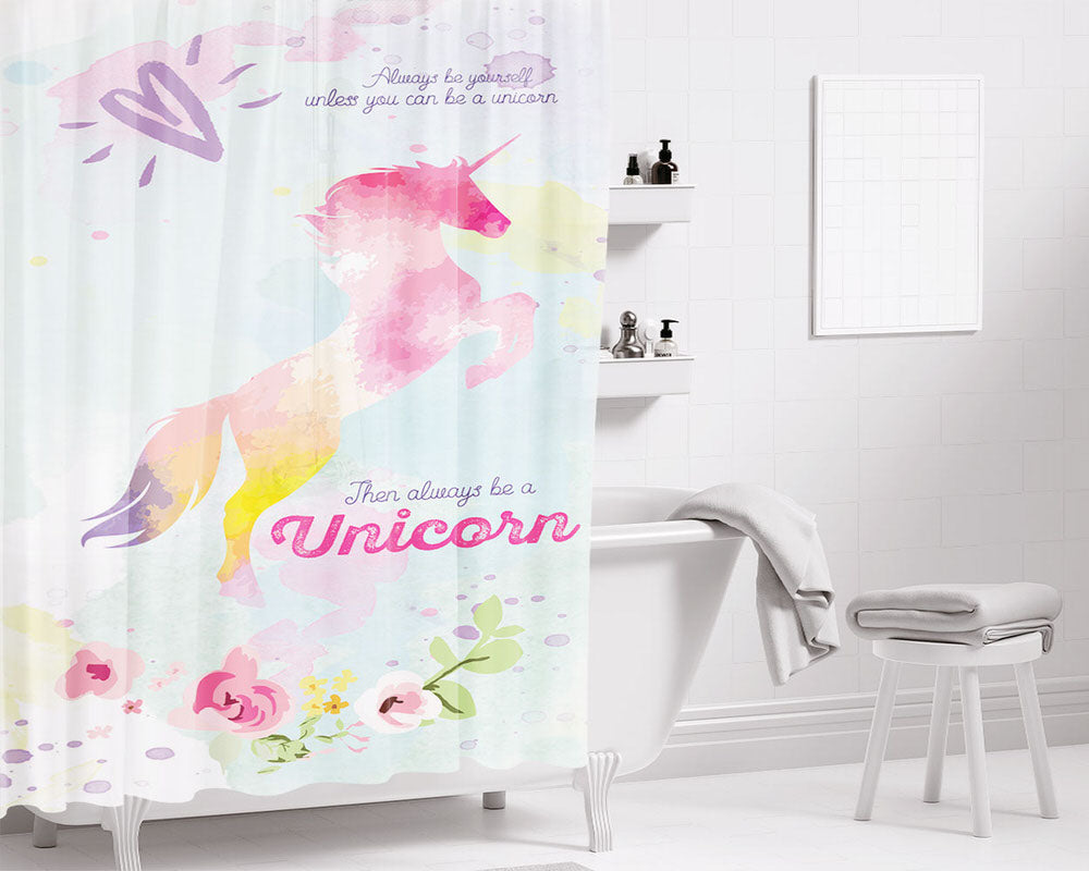 Always Look On The Bright Side Bathroom Shower Curtain Fabric Waterproof | 66 X 72 Inch