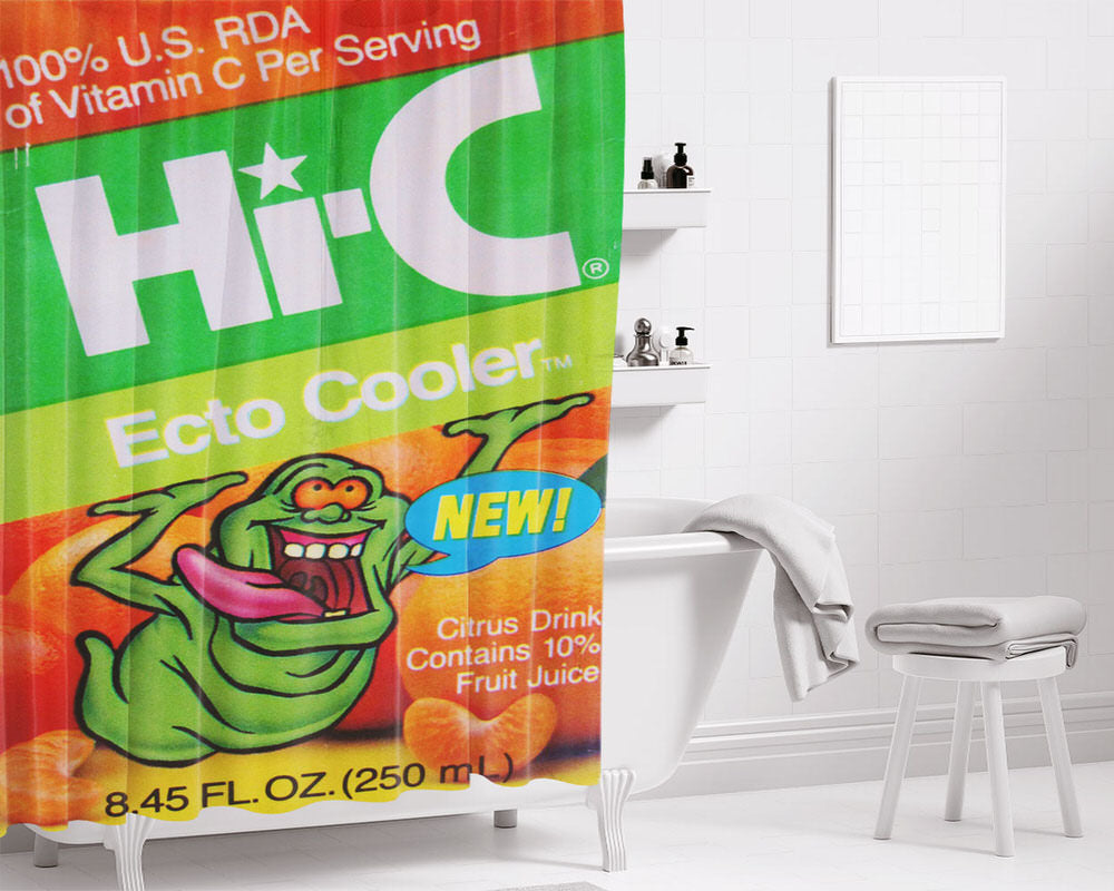 America 90'S Snack Hi-C Ecto Bathroom Shower Curtain Fabric Waterproof | 66 X 72 Inch