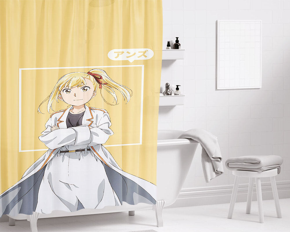 Anzu Hinamatsuri Bathroom Shower Curtain Fabric Waterproof | 66 X 72 Inch