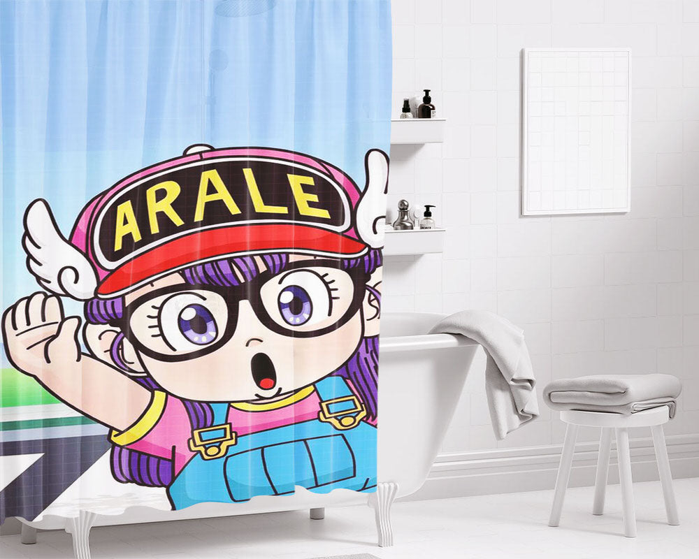 Arale Chan Episode 1 Bathroom Shower Curtain Fabric Waterproof | 66 X 72 Inch