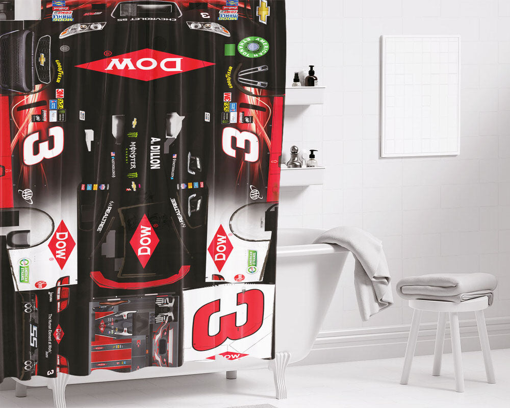 Austin Dillon'S Car Stikers Bathroom Shower Curtain Fabric Waterproof | 66 X 72 Inch