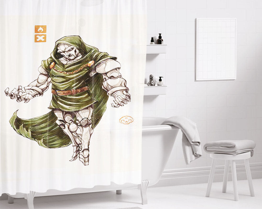 Bad Ronan Bathroom Shower Curtain Fabric Waterproof | 66 X 72 Inch