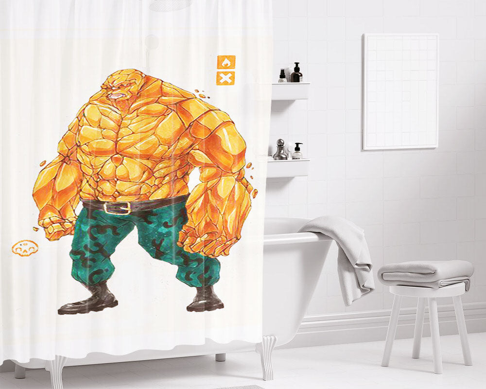 Bad Thing Bathroom Shower Curtain Fabric Waterproof | 66 X 72 Inch