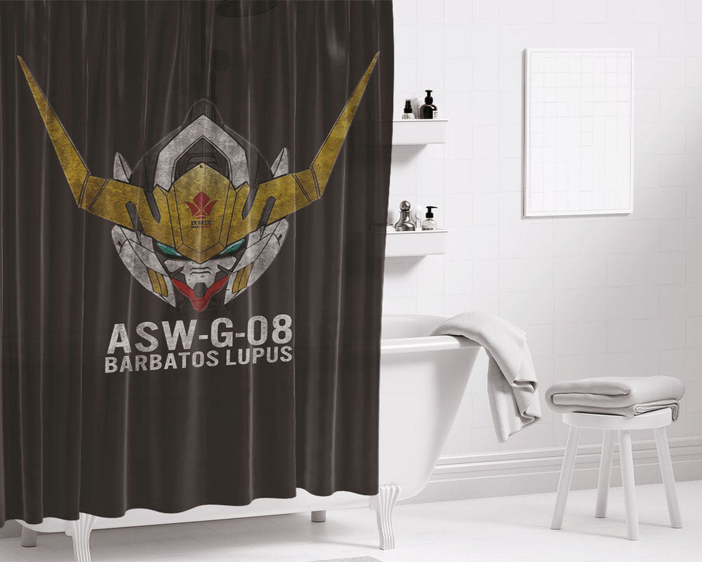 Bbarbatos Head Bathroom Shower Curtain Fabric Waterproof | 66 X 72 Inch